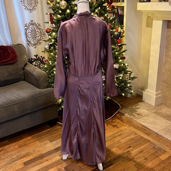 Lavender Silk Wrap Jacket/Dress Full Length - Picture 3 of 16